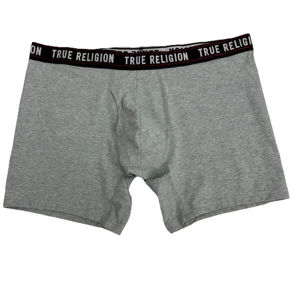 True Religion Men's 4 Pack Boxer Briefs Cotton Stretch Size Large New